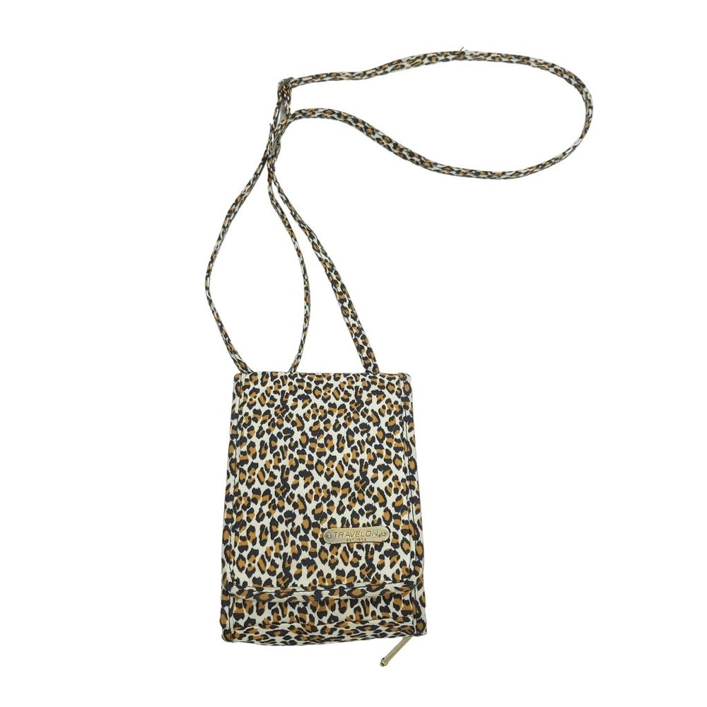 Travelon Leopard Print Crossbody Bag